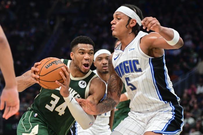 Paolo Banchero is averaging 21.2 points in his second NBA season for the Orlando Magic.